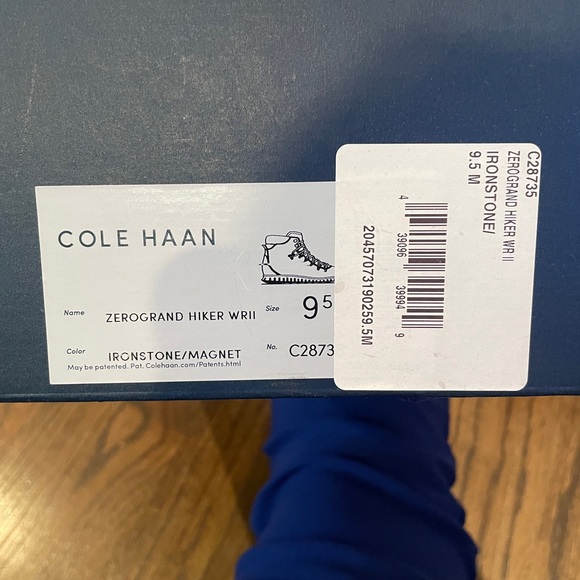 NWT Cole Haan ZERØGRAND Hiker Boot -  men’s water resistant suede boots size 9.5 main image 5